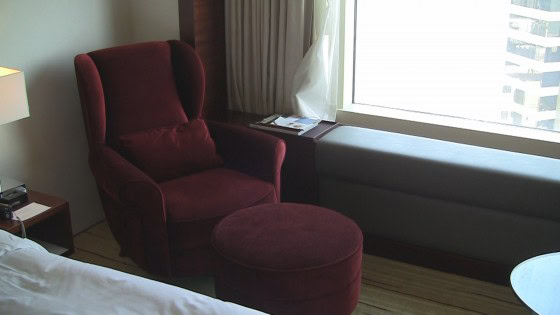 Lounger in twin room at Hyatt Regency Tsim Sha Tsui