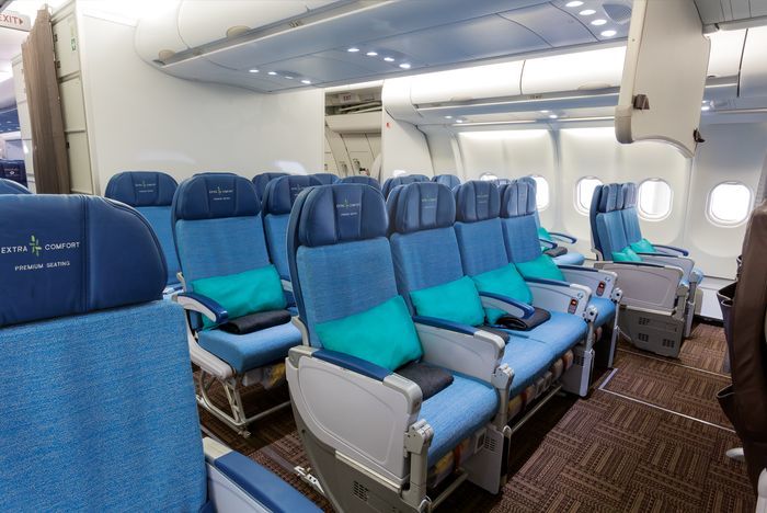 A330 Extra Comfort Seats are behind Hawaiian Airlines First Class (known as "Preferred" seating)
