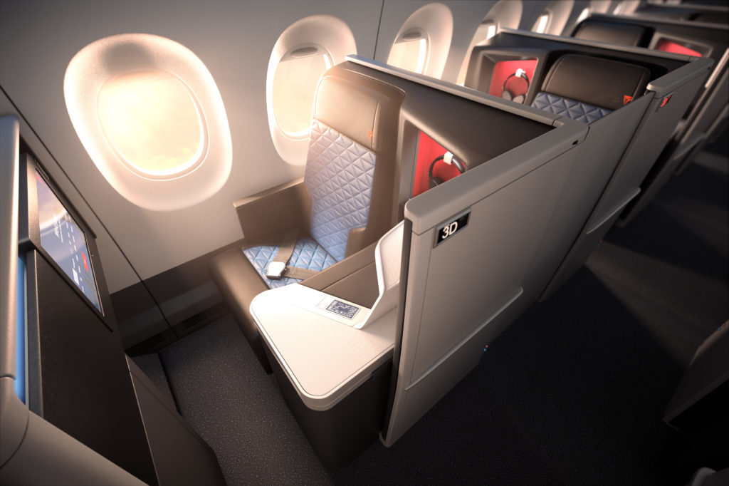Delta Business Class international seating for ultra long-haul [Image: Delta Airlines]