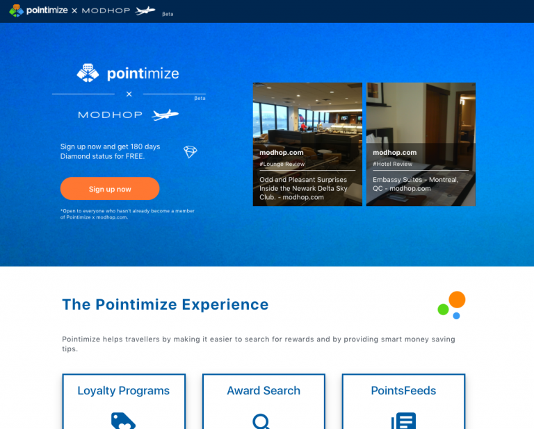 Air Miles and Hotel points in one spot. Pointimize.com