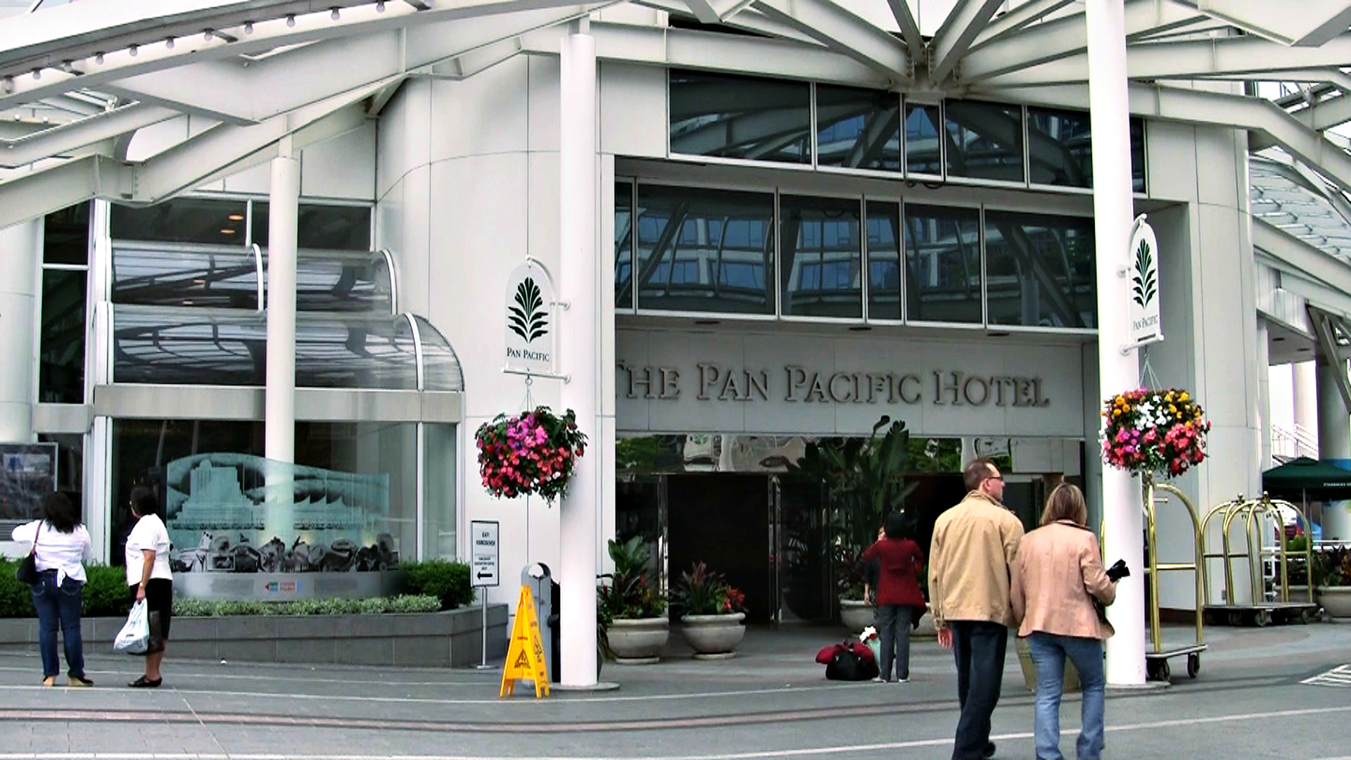 Entrance to Pan Pacific Vancouver