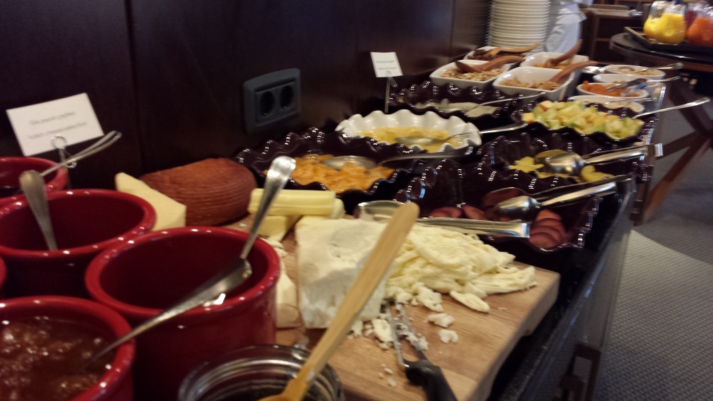 Cheese selection.