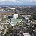 Hilton Orlando from Helicopter.