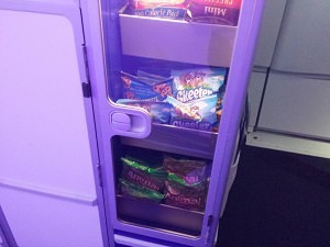 JetBlue self-serve snacks.