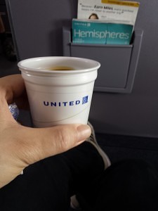Pre-flight coffee.