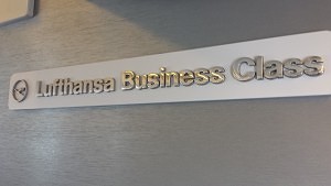 Business Class Sign