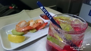 "One" Business Class Dining aboard a Delta 767300
