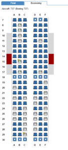 American Airlines seating is more open according to expertflyer.