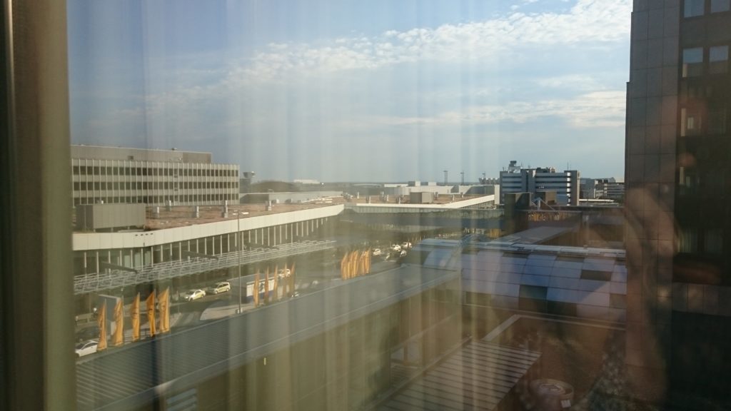 Sheraton Frankfurt Airport Hotel view.