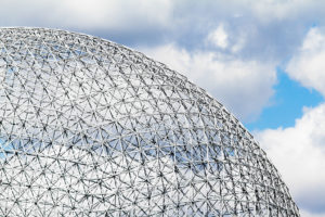 a close up of a dome