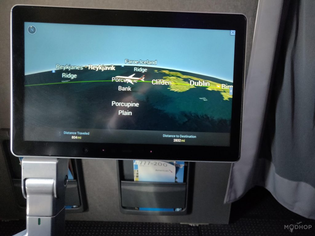 a screen on a plane