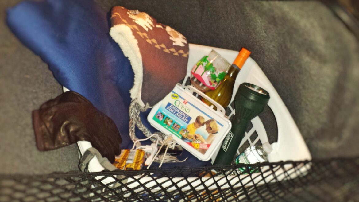 a basket full of items