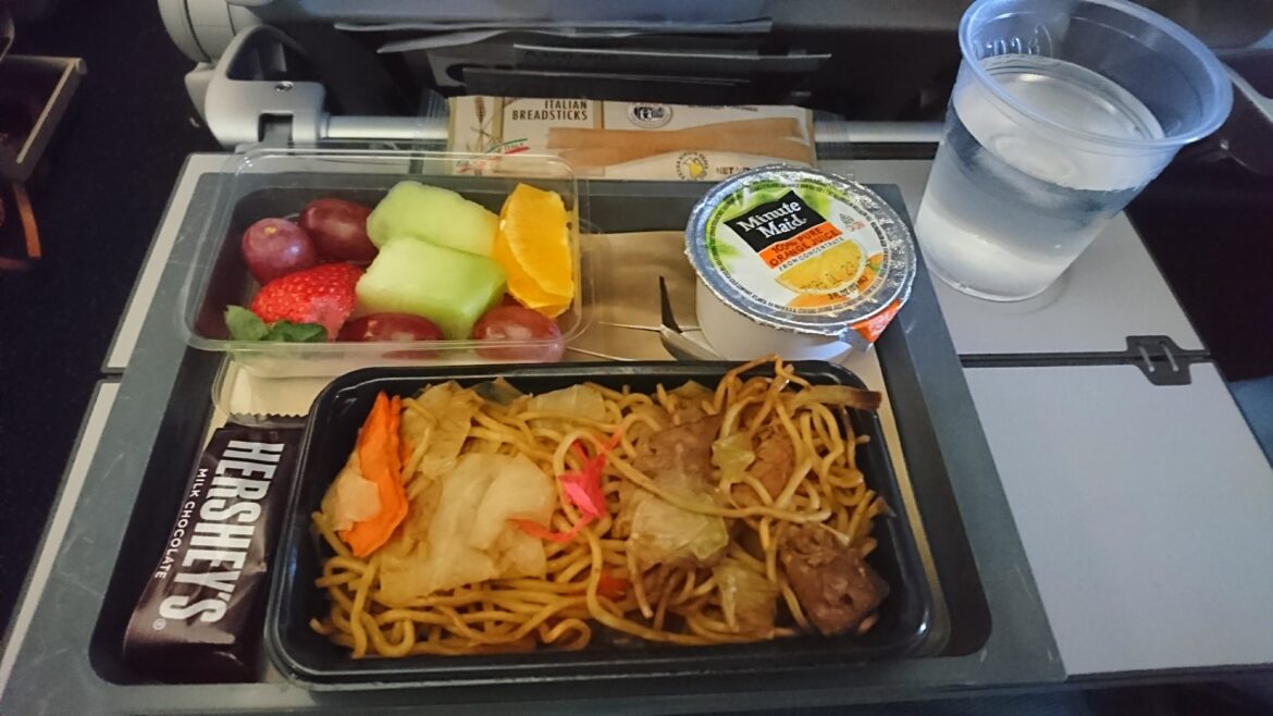 food on a tray on a tray