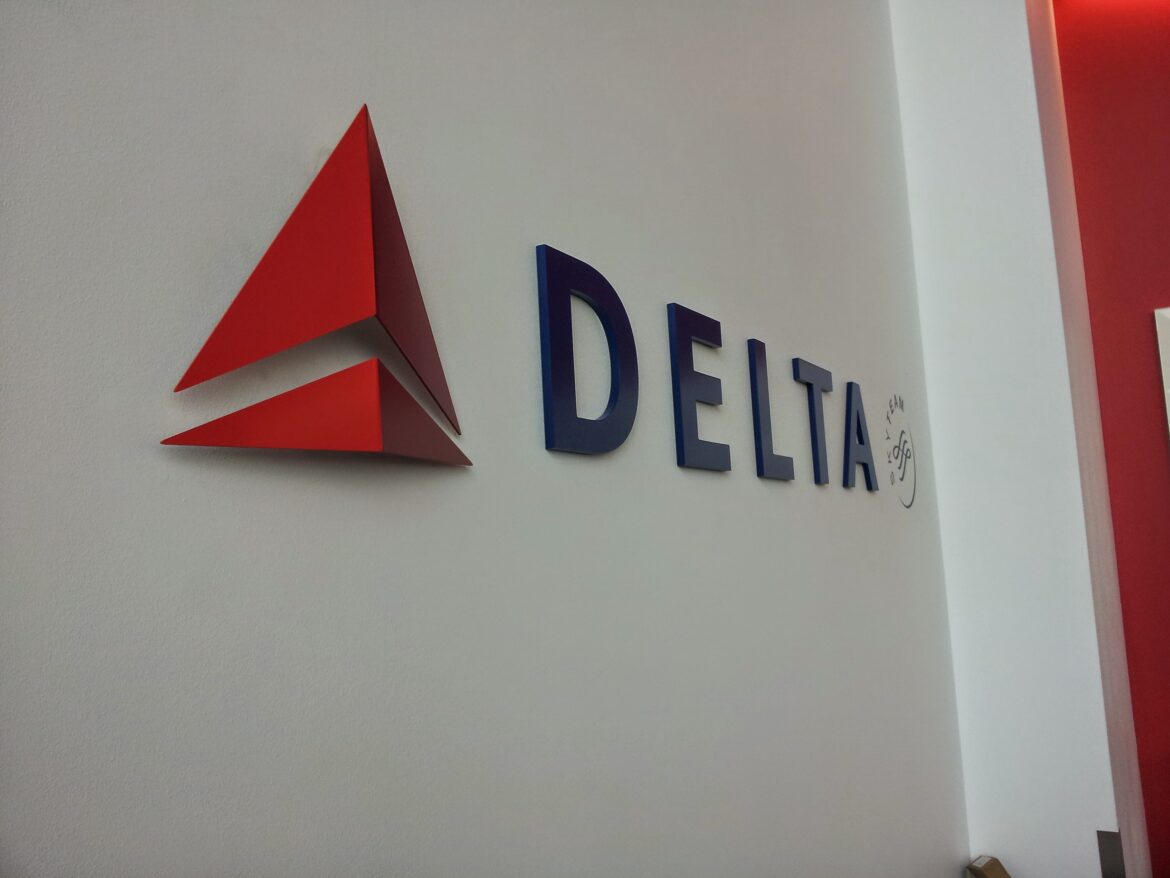 Is Delta Comfort+ worth it on short flights? Shown: Delta logo