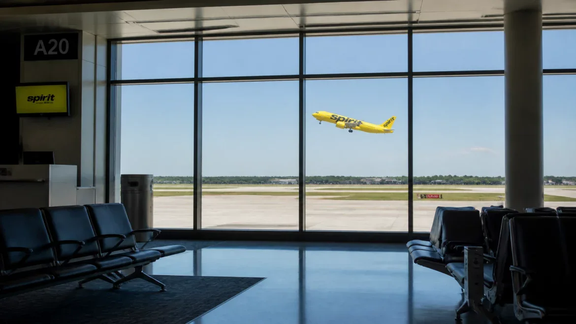 The Spirit Airlines shutdown has this yellow A320 flying off to an early retirement.