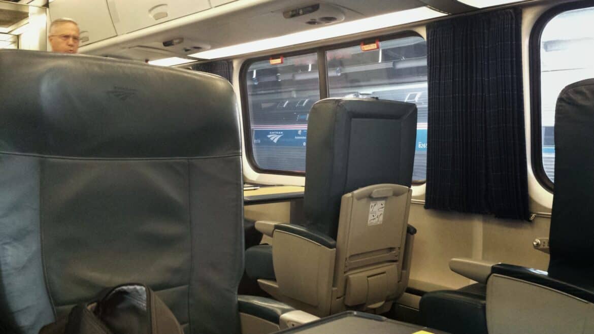 legacy acela first class seating