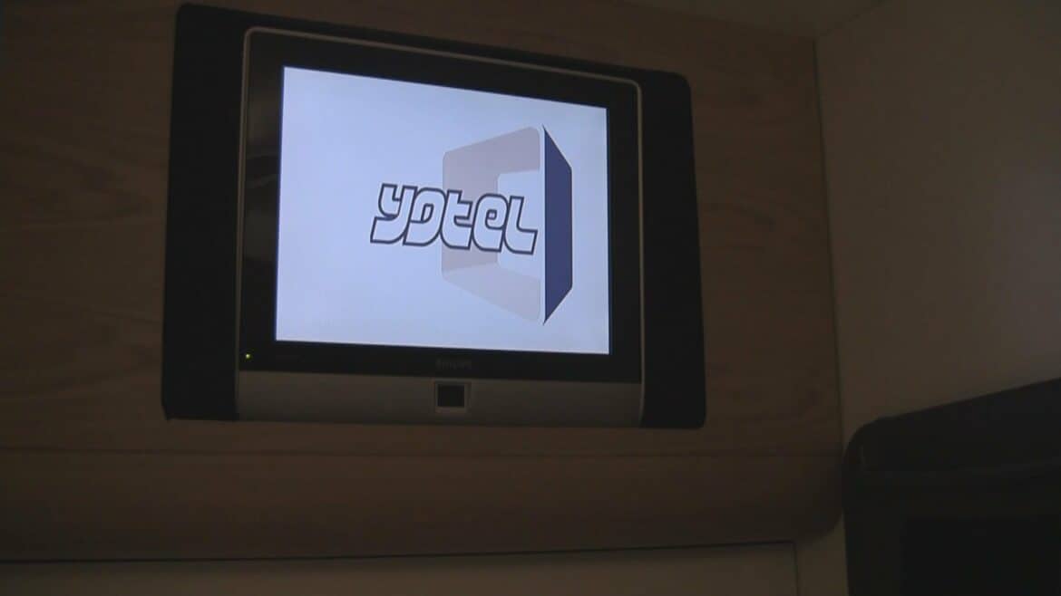 TV at the old Yotel inside London Heathrow. The Yotel Hilton partnership won't bring it back.