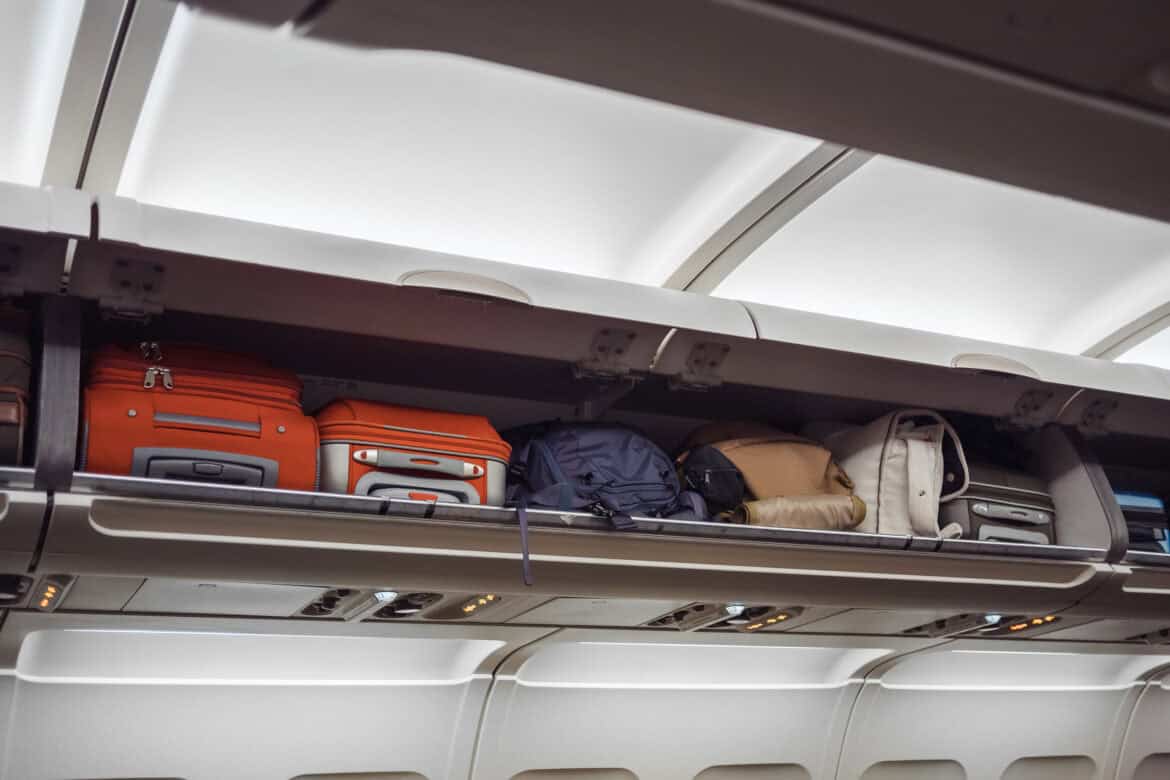 This jam packed overhead bin might make priority boarding worth it in 2026.